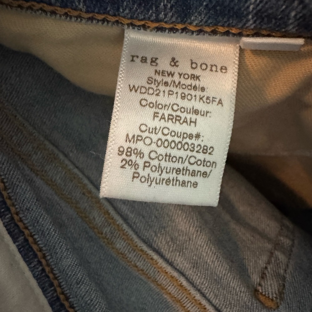 rag & bone High Rise Jean Shorts - Picture 7 of 7